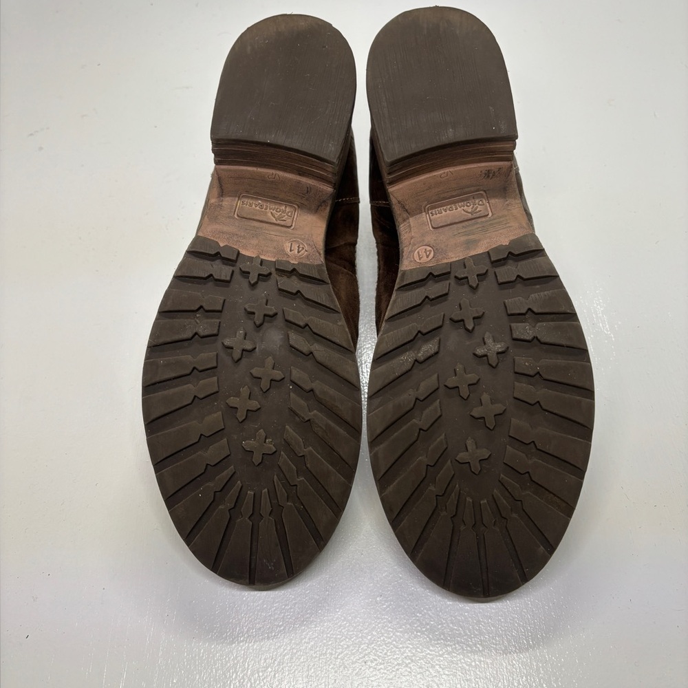 Dromedaris Brown Leather Slip-On Comfort Shoes Women’s EU 41 / US 10 Lug Sole - Picture 3 of 8